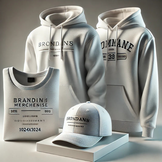 bild på olika typer av merch